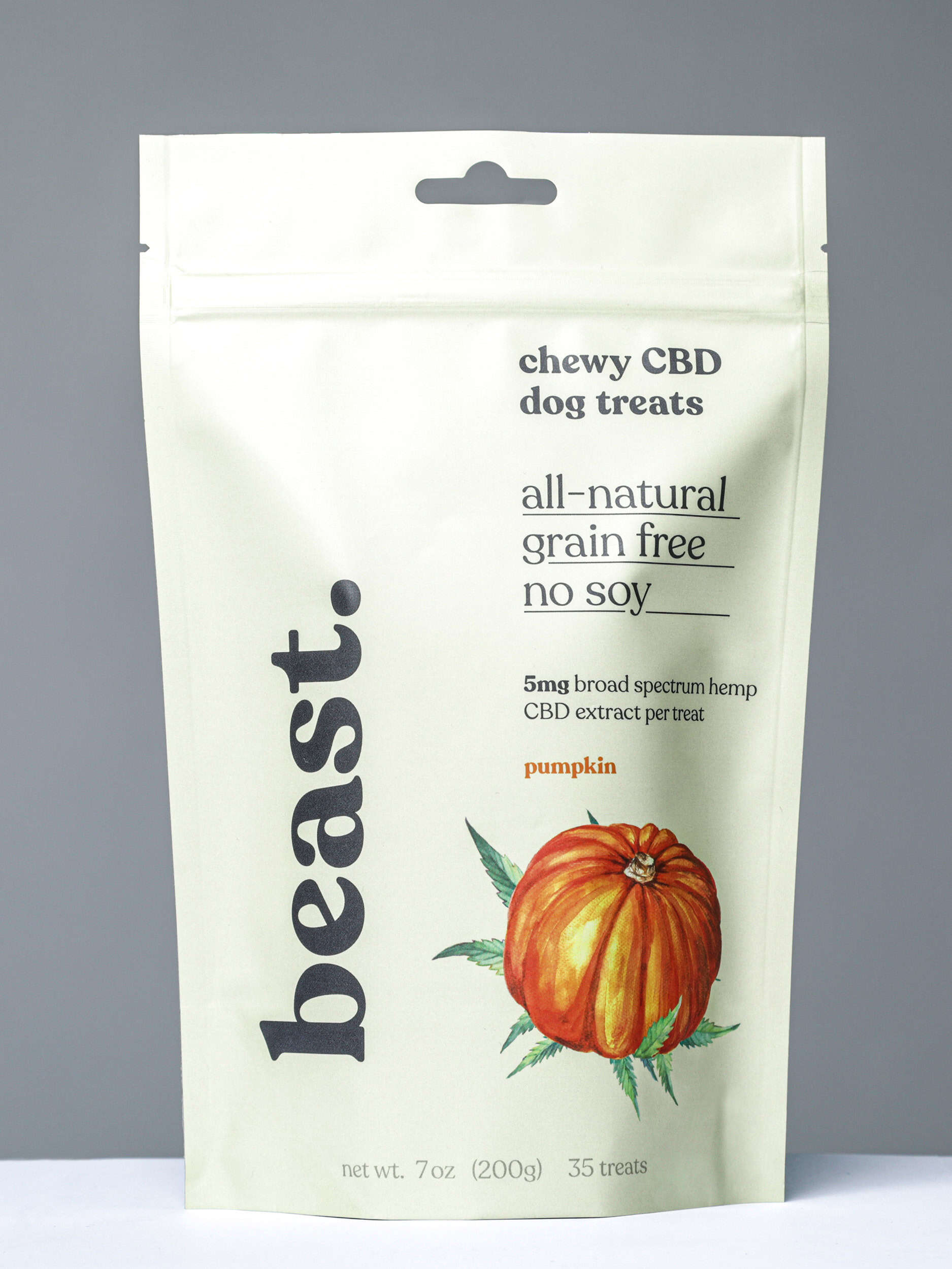 Beast CBD treats pumpkin flavor 35 count 5mg