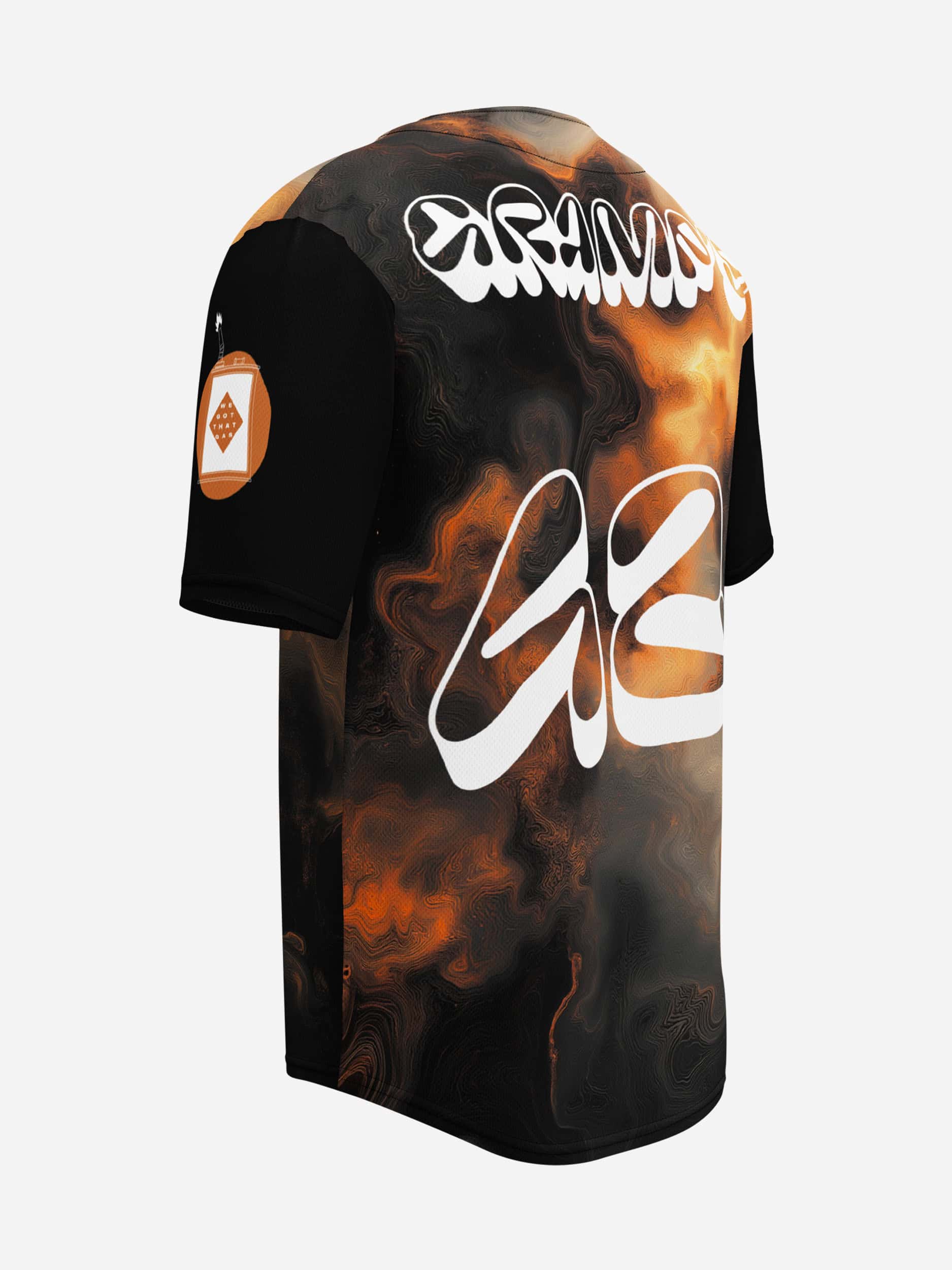Gramp's Unisex Baseball Jersey back and Side