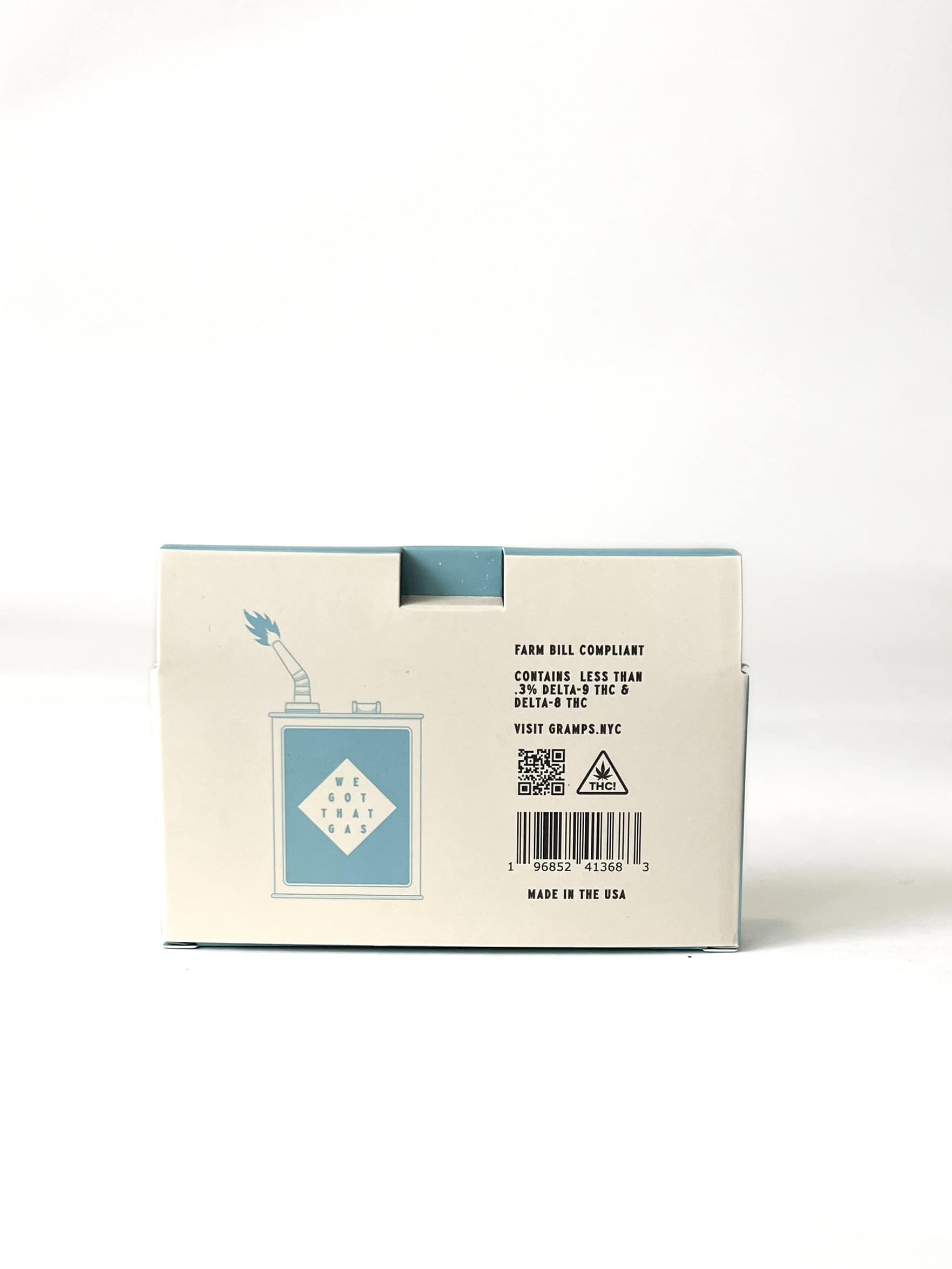 Gramps THCo vape variety 5pack back of carton